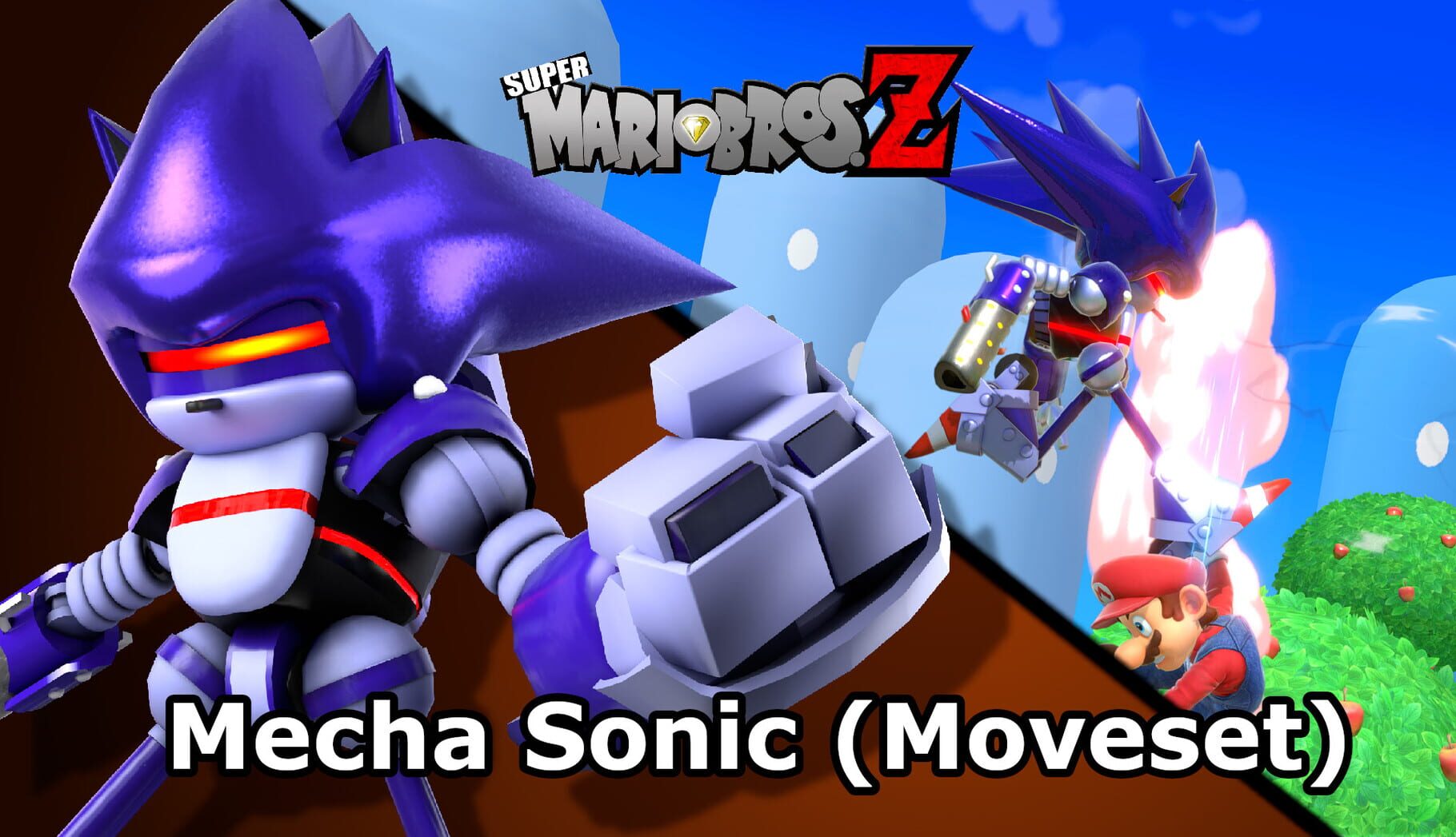 Super Smash Bros. Ultimate: Mecha Sonic Moveset (2024)