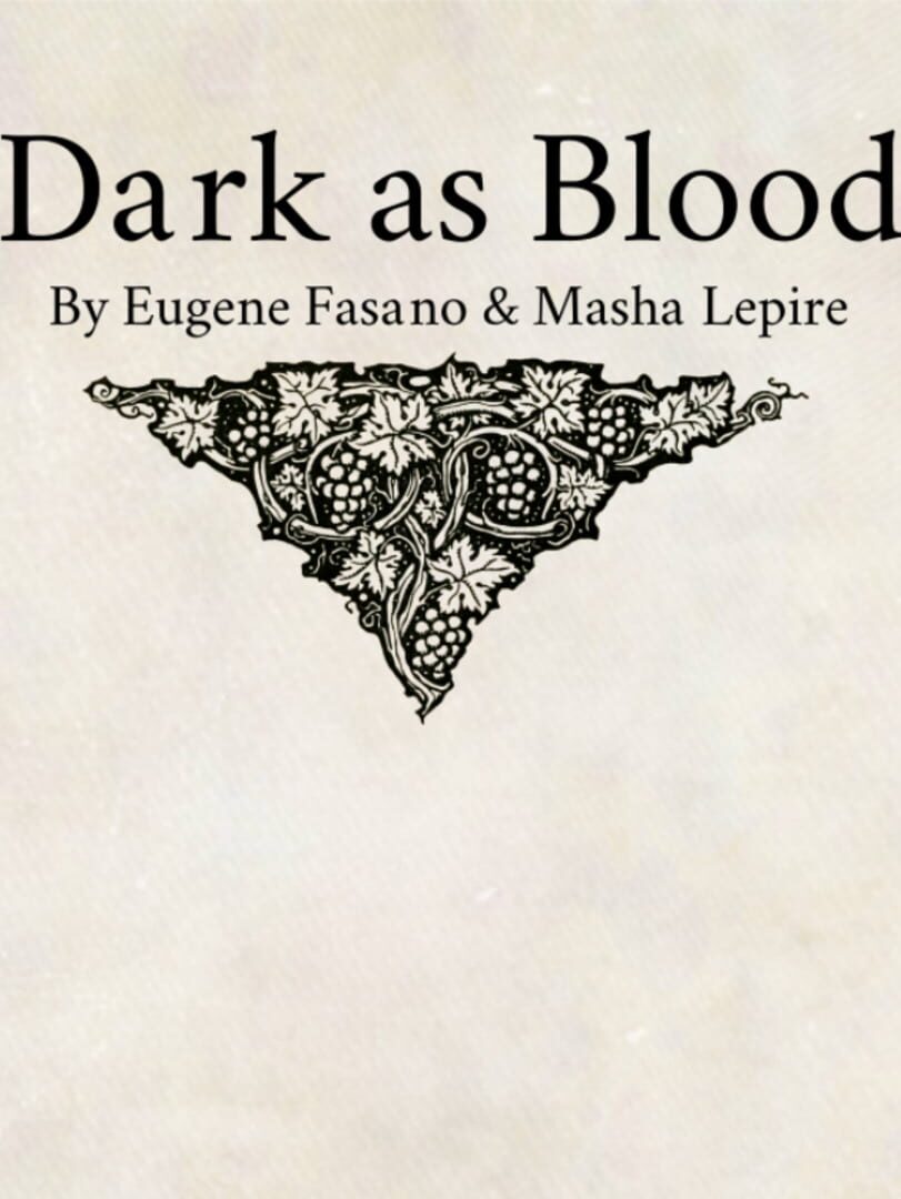 Jeu : Dark as Blood