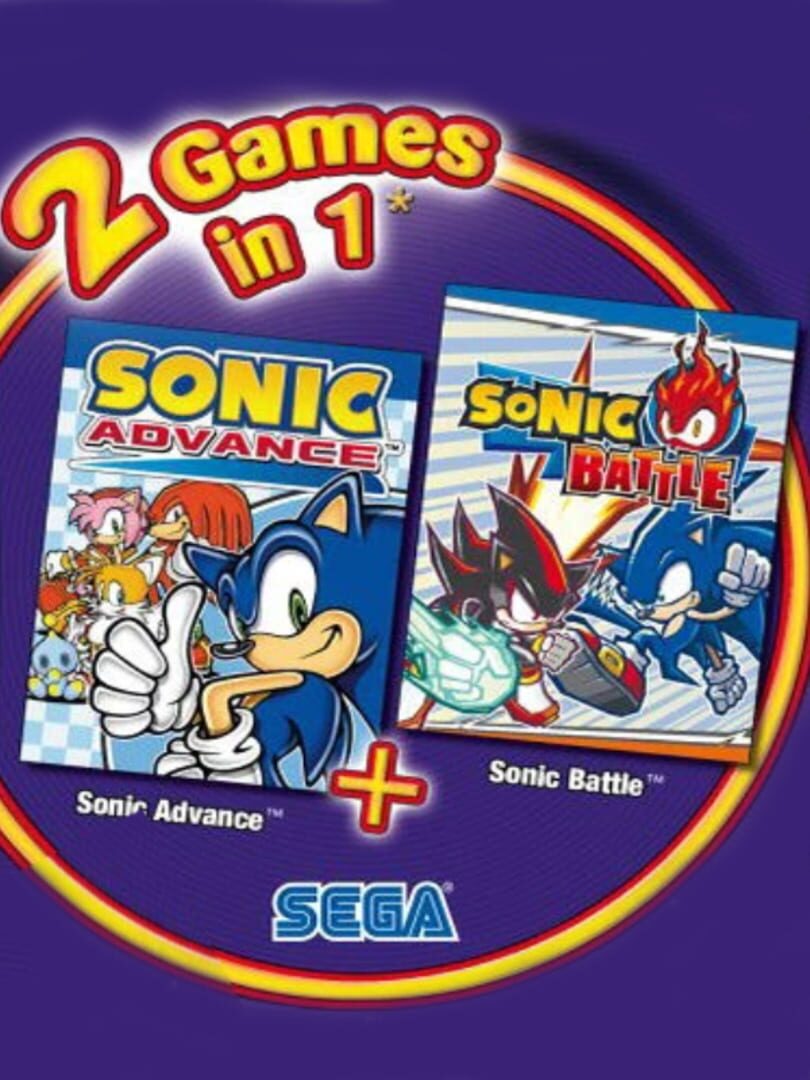 2 Games in 1: Sonic Advance + Sonic Battle cover art