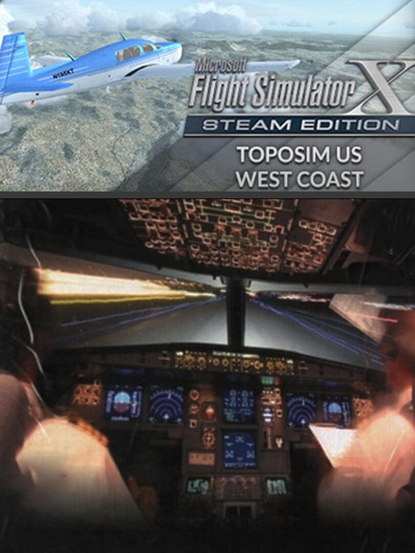 Microsoft Flight Simulator X: Steam Edition - Toposim US West Coast cover art