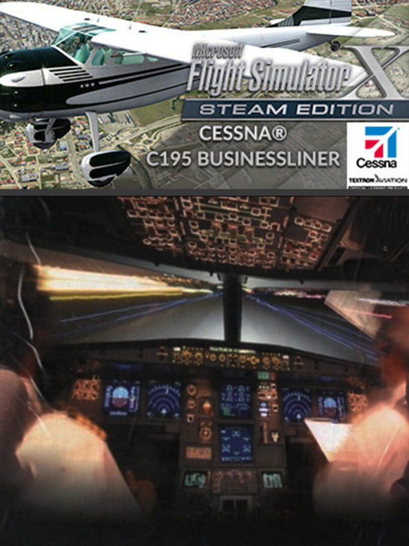 Microsoft Flight Simulator X: Steam Edition - Cessna C195 Businessliner cover art