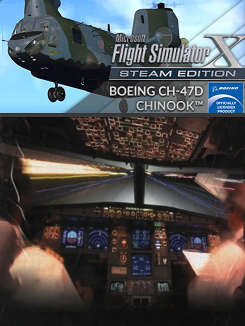 Cover image of Microsoft Flight Simulator X: Steam Edition - Boeing-Vertol CH-47D Chinook