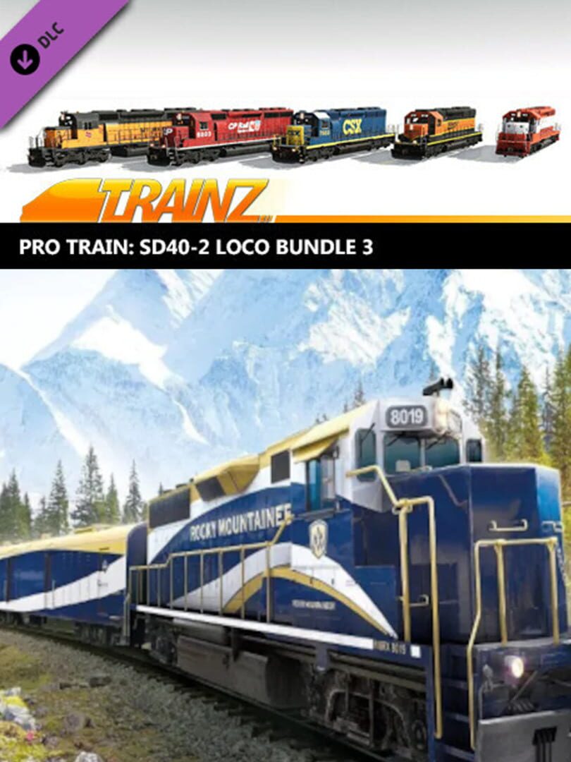 Trainz Railroad Simulator 2019 Pro Train - SD40-2 Loco Bundle 3 cover art