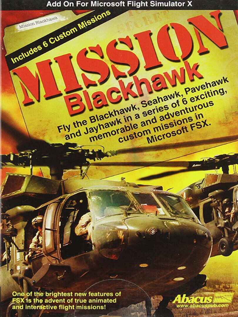 Microsoft Flight Simulator X: Mission - Blackhawk cover art