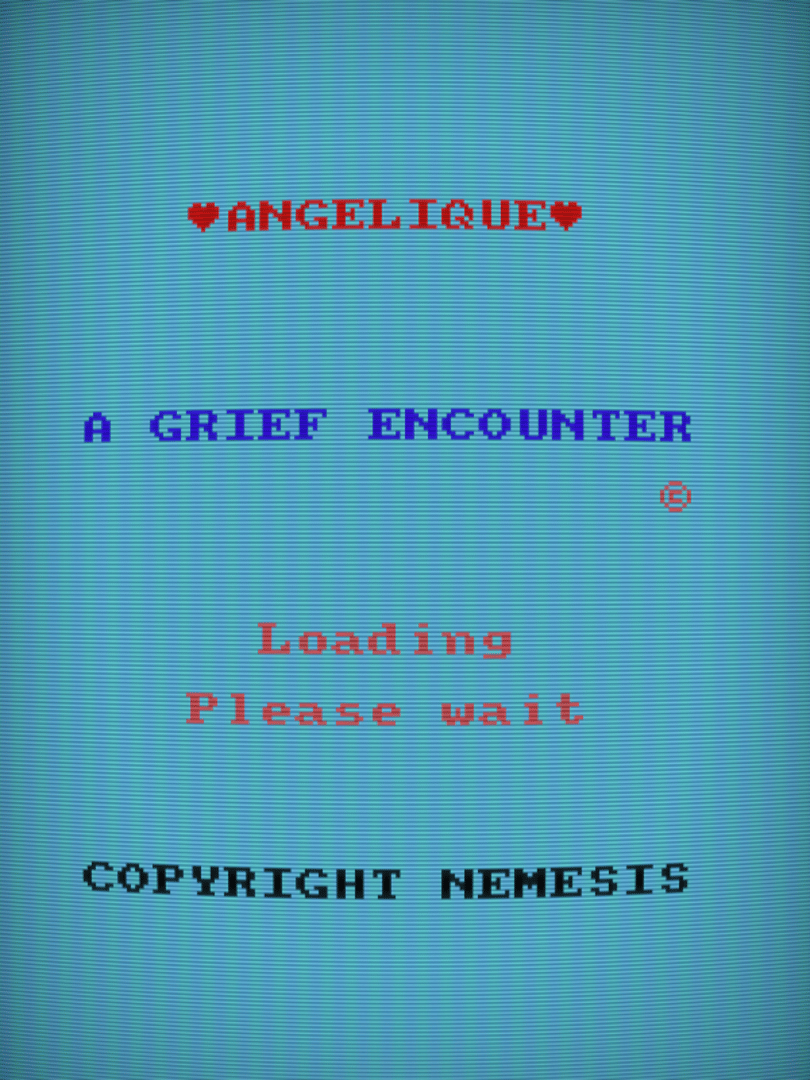 Angelique: A Grief Encounter Cover