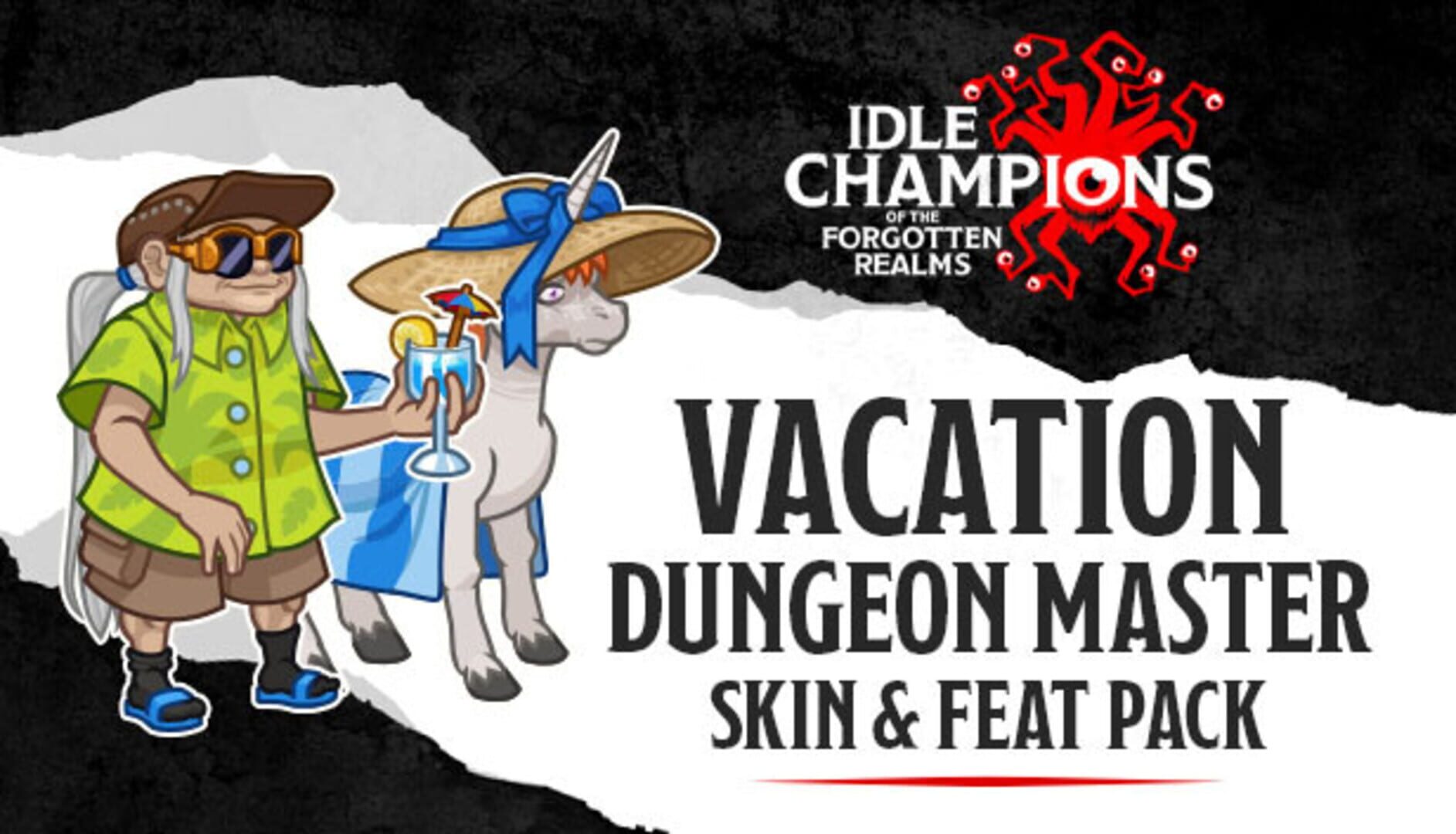 Idle Champions: Vacation Dungeon Master Skin & Feat Pack