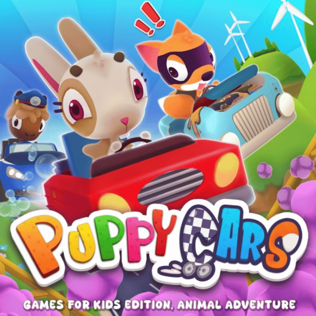 Puppy Cars: Games for Kids Edition, Animal adventure Cover