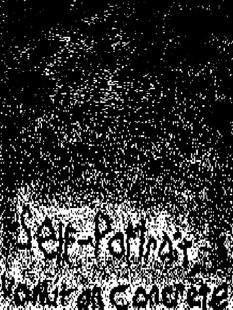 Self-Portrait, Vomit on Concrete Cover