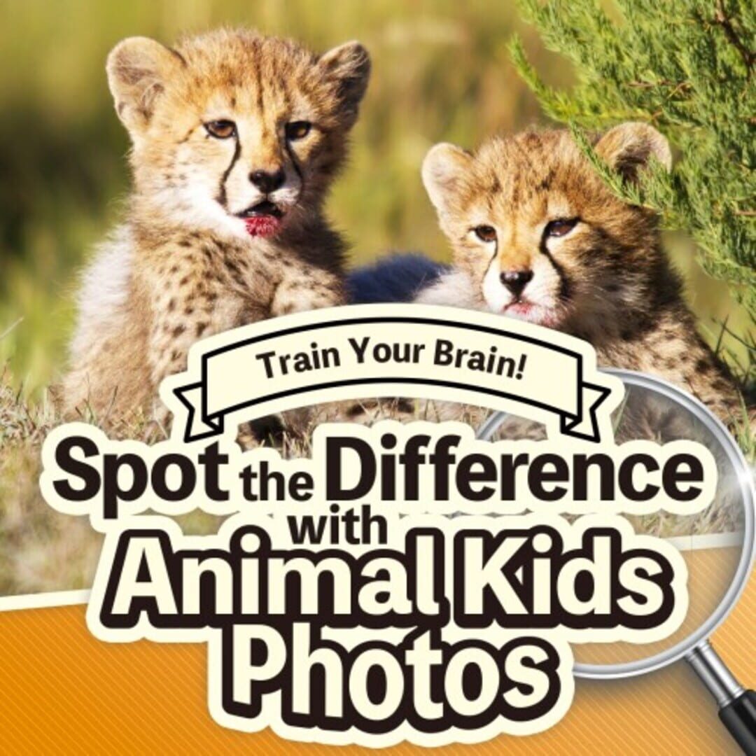 Train Your Brain! Spot the Difference with Animal Kids Photos cover art