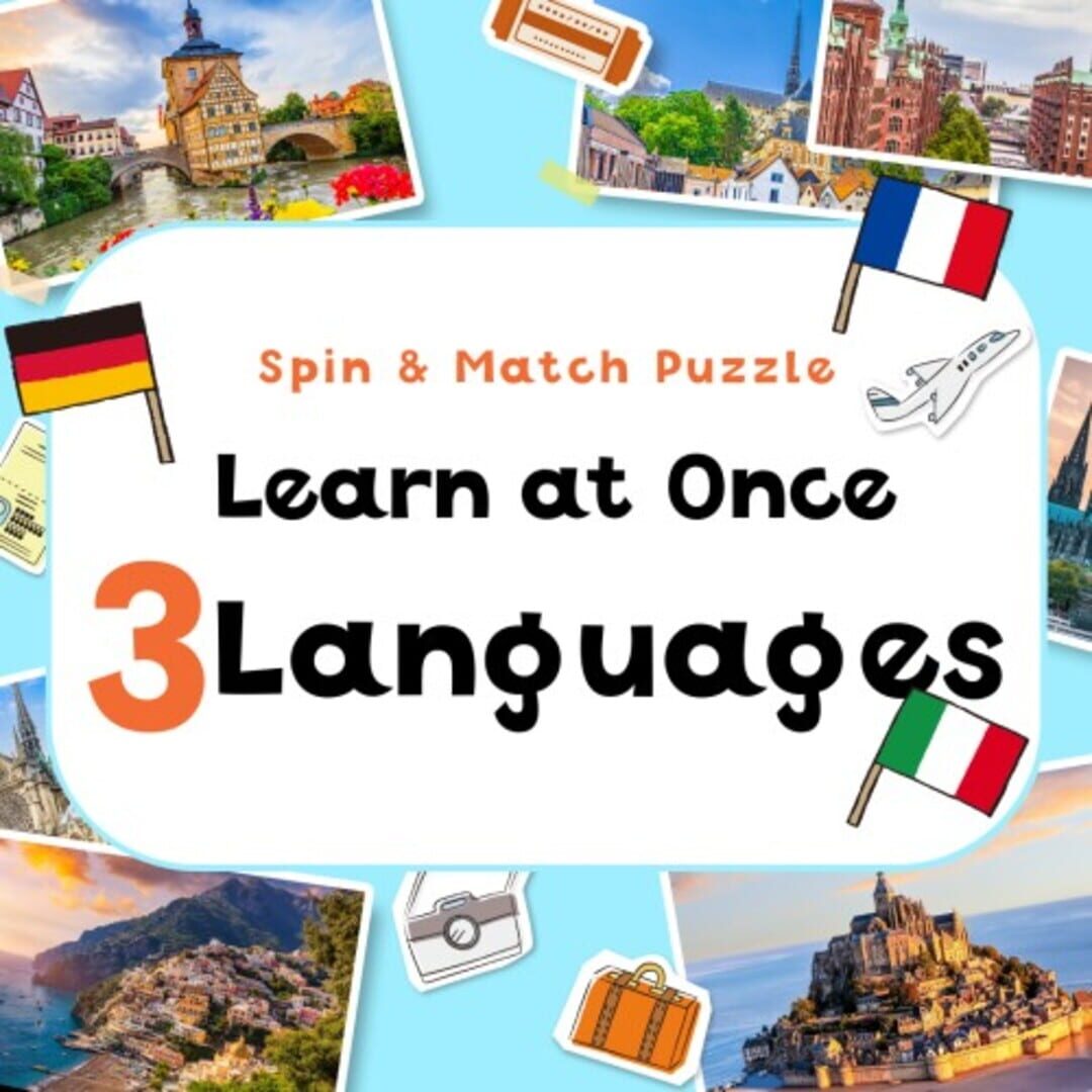 Spin & Match Puzzle Learn at Once 3 Languages cover art