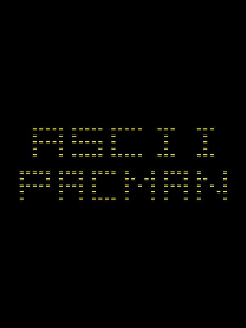 ASCII Pacman Cover