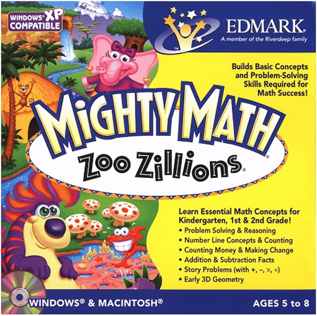 Mighty Math Zoo Zillions Cover