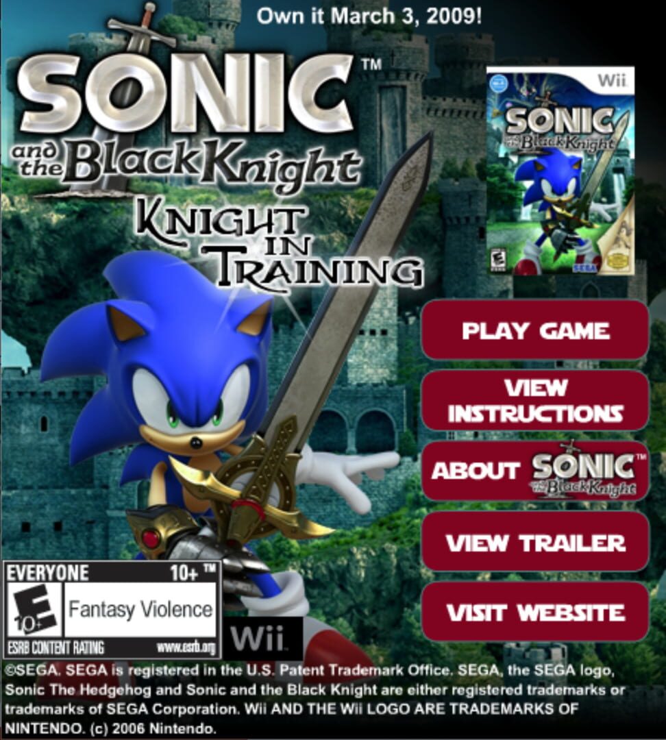 Sonic Knight In Training