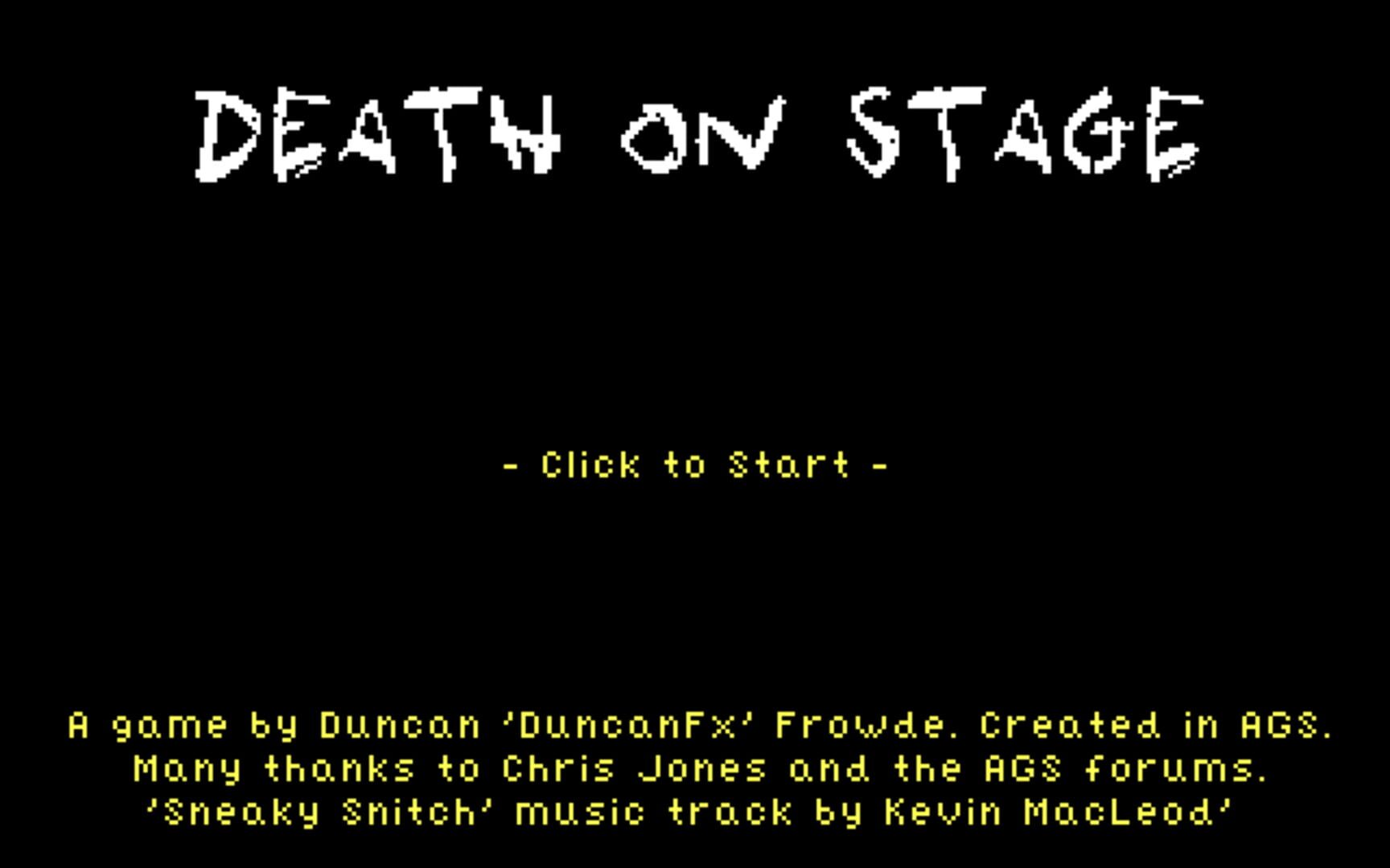 Death on Stage