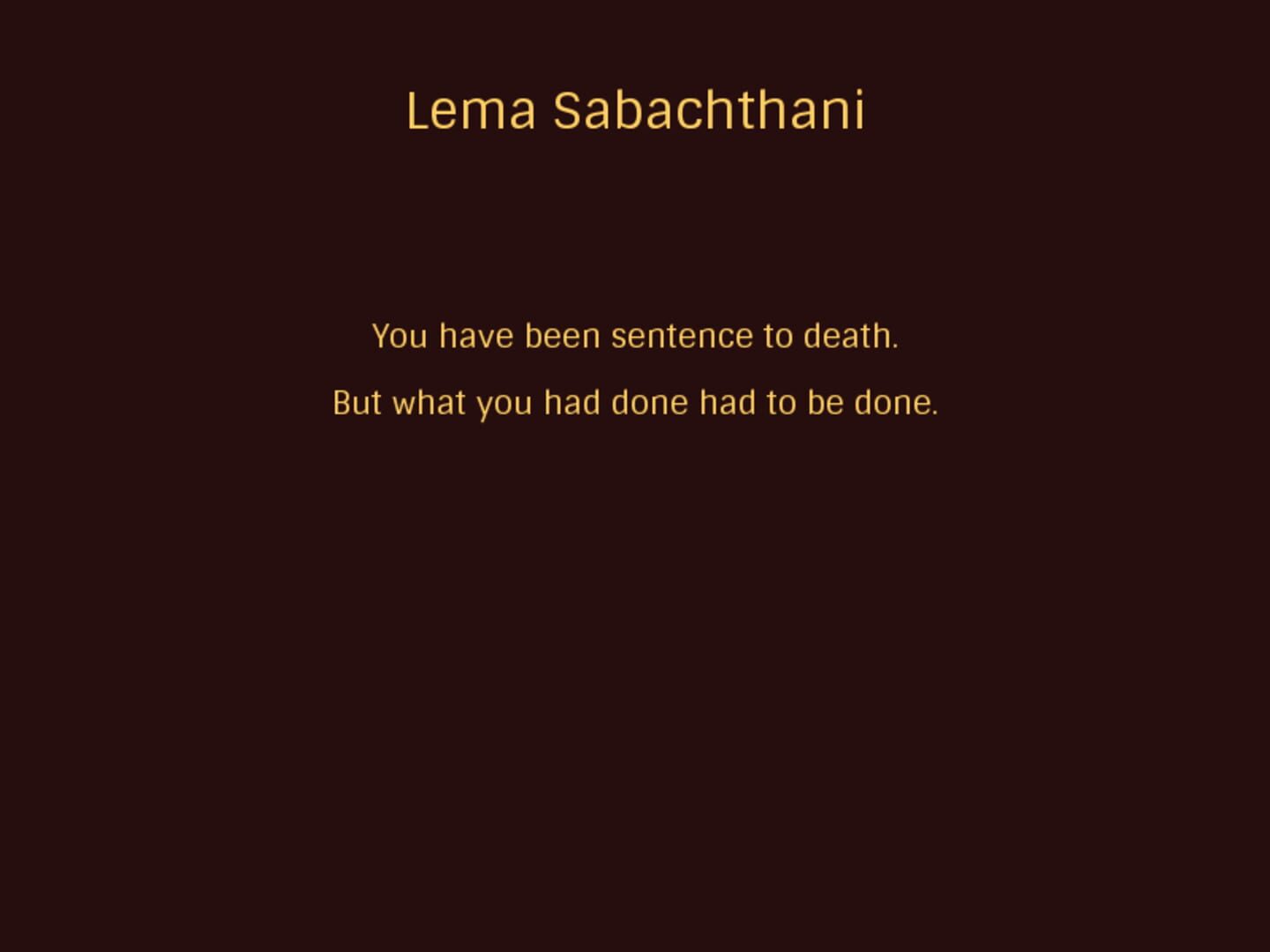 Lema Sabachthani