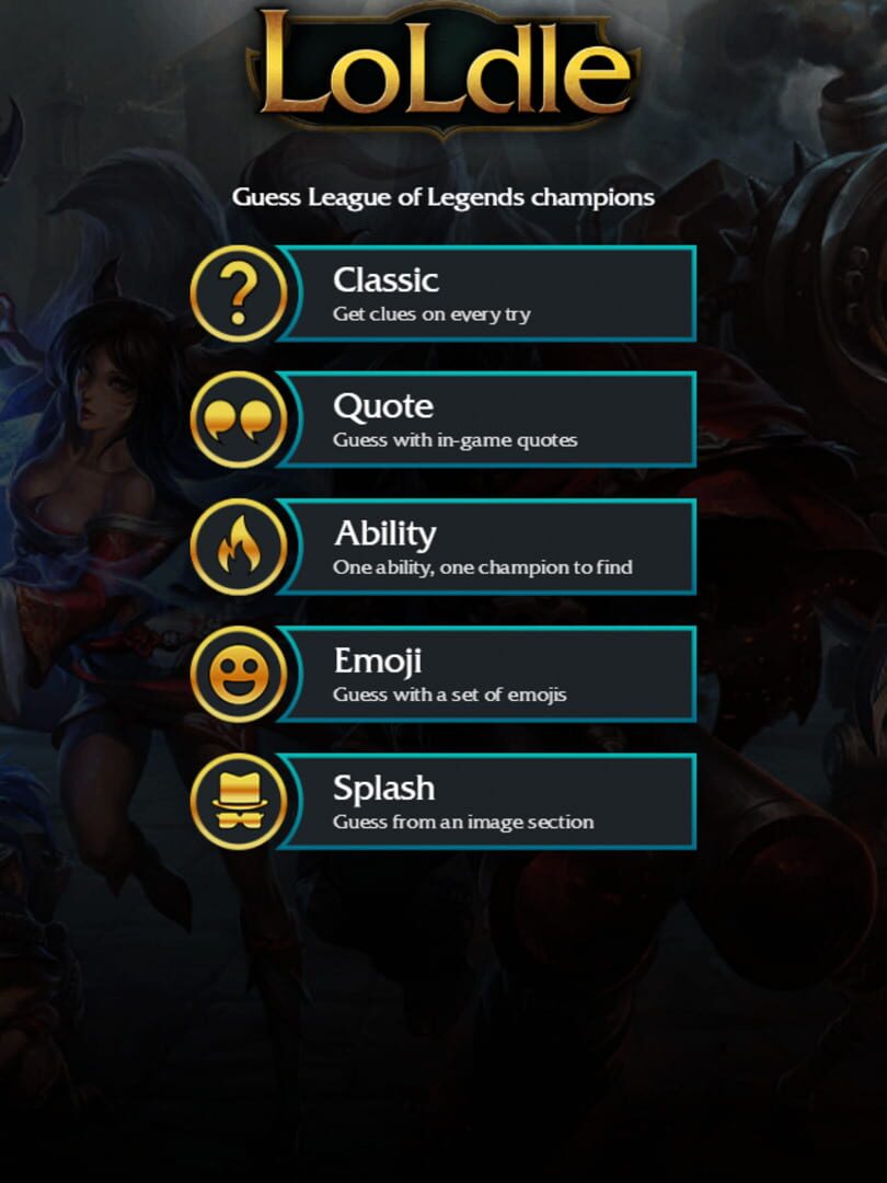 Jeu : LoLdle
