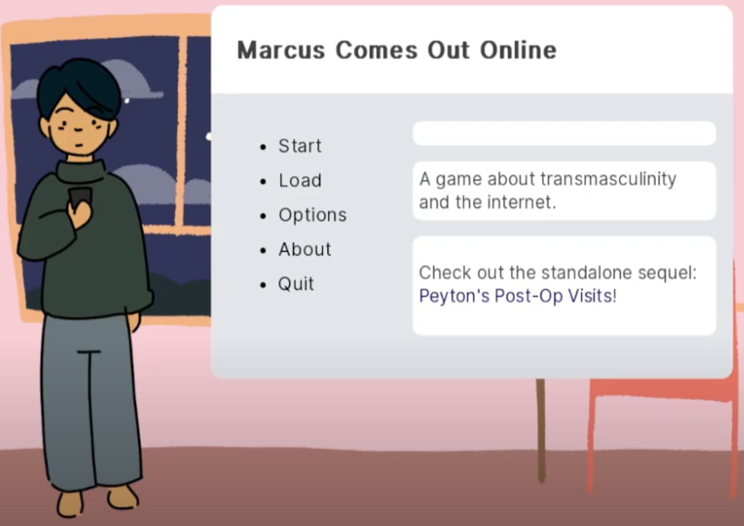 Jeu : Marcus Comes Out Online