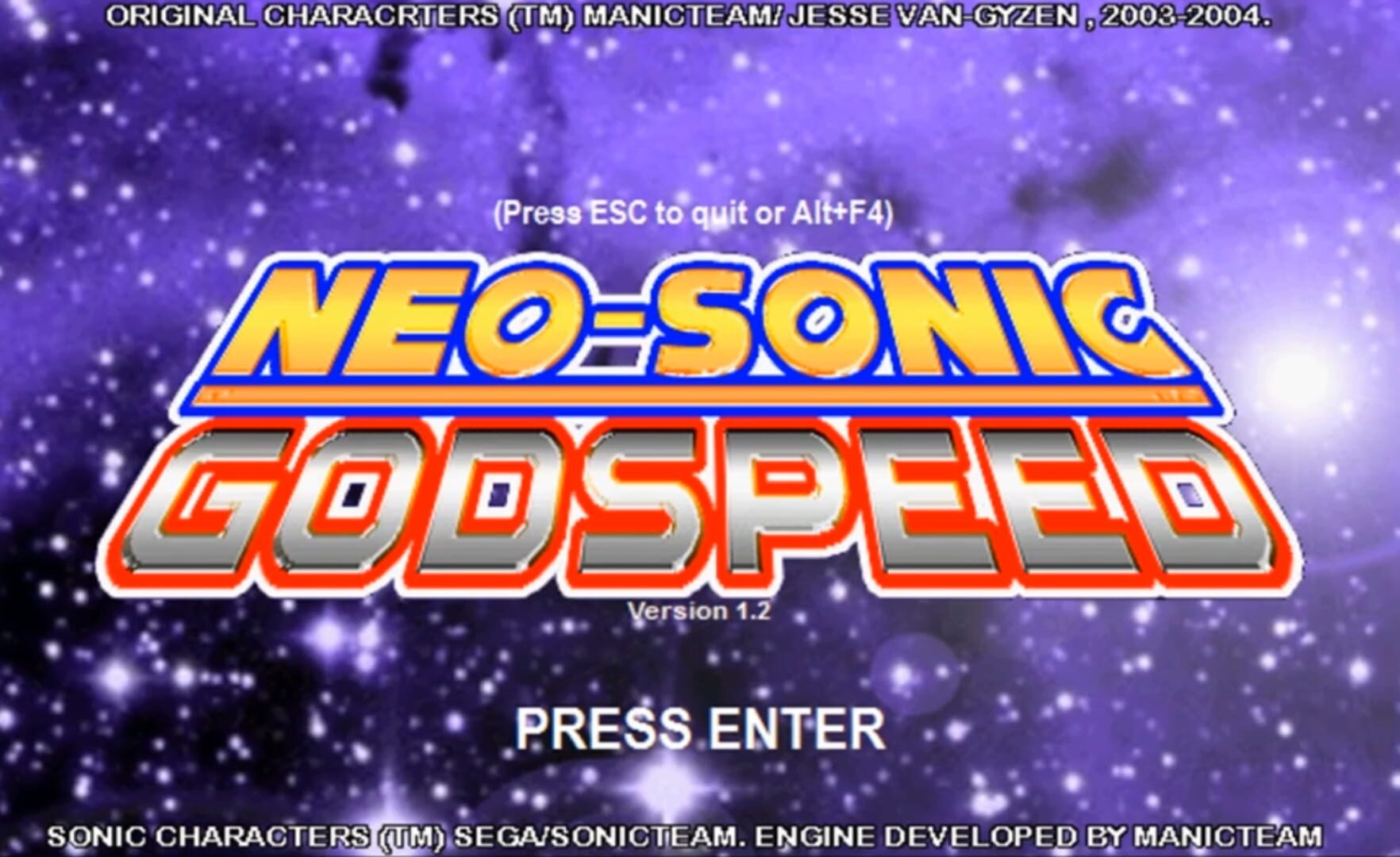 Neo-Sonic: Godspeed (2004)