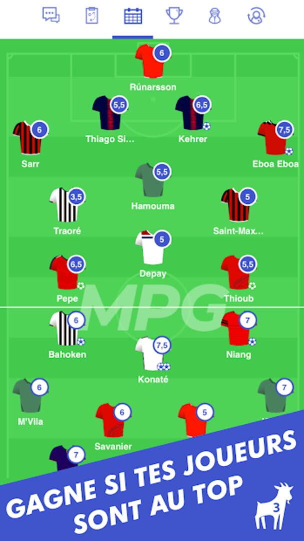 Jeu : ‎MPG Football