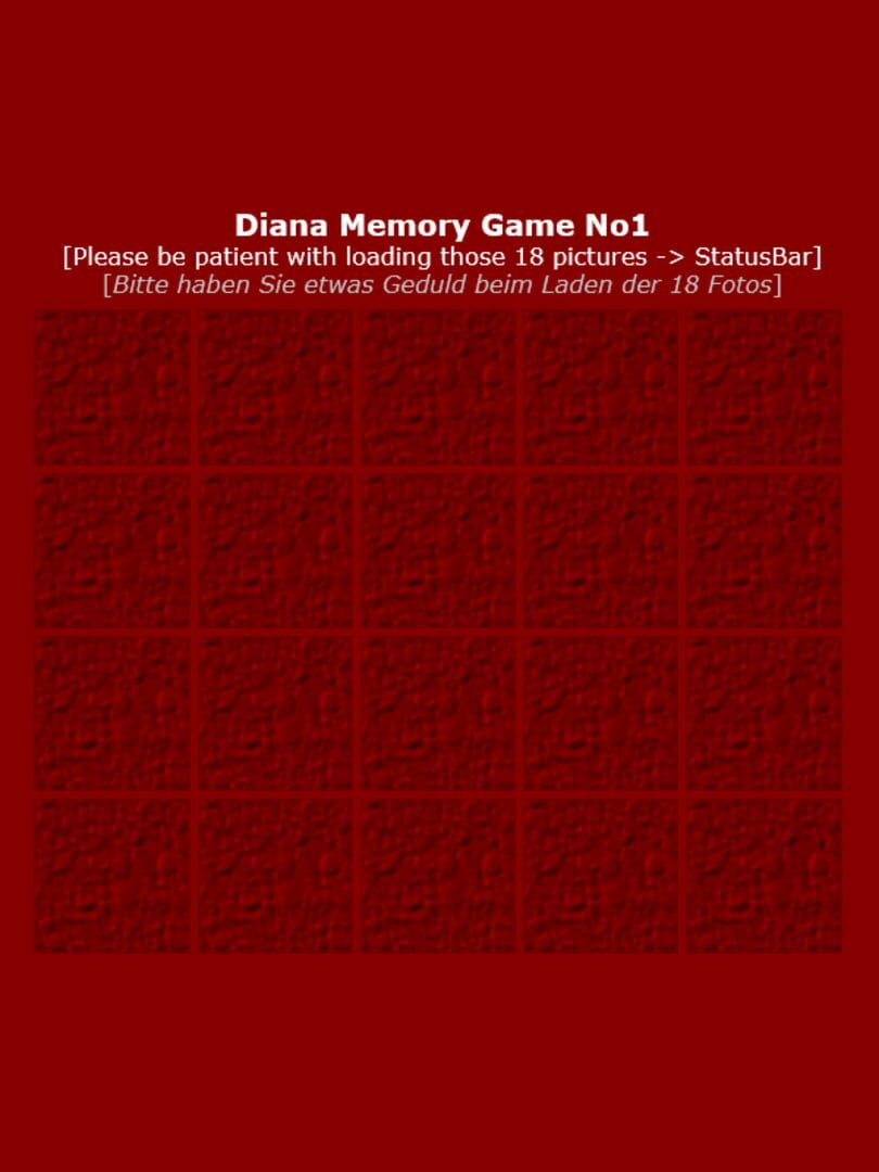 Diana Memory Game No1
