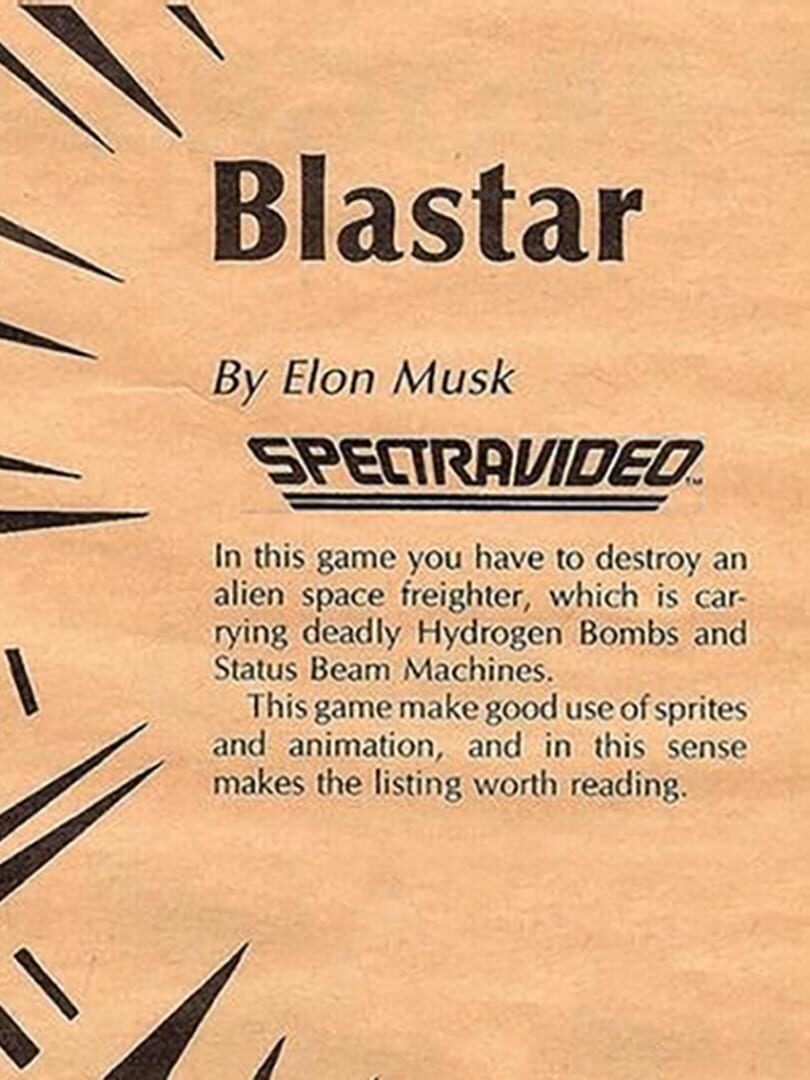 Jeu : Blastar