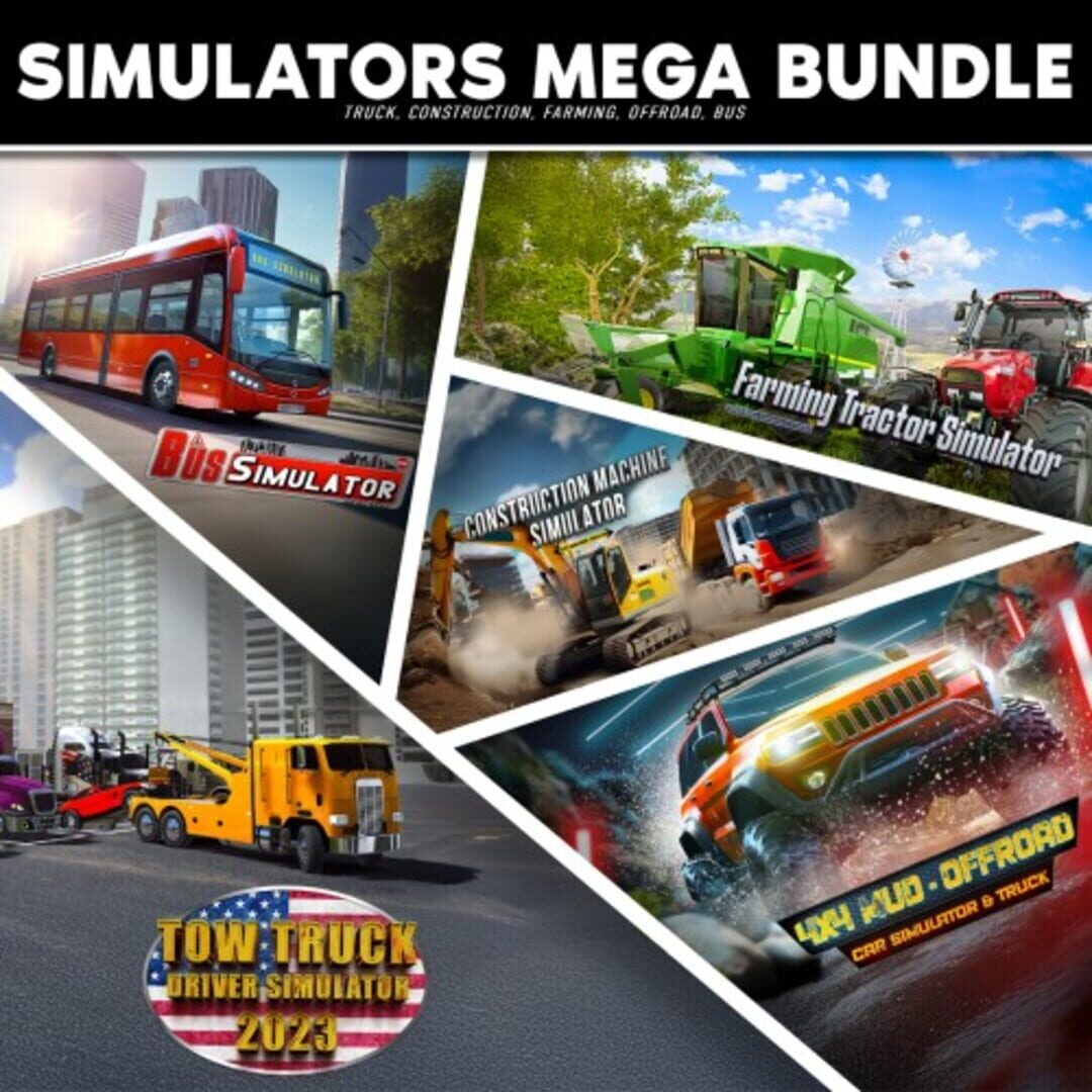 Simulators Mega Bundle: Truck, Construction, Farming, Offroad, Bus