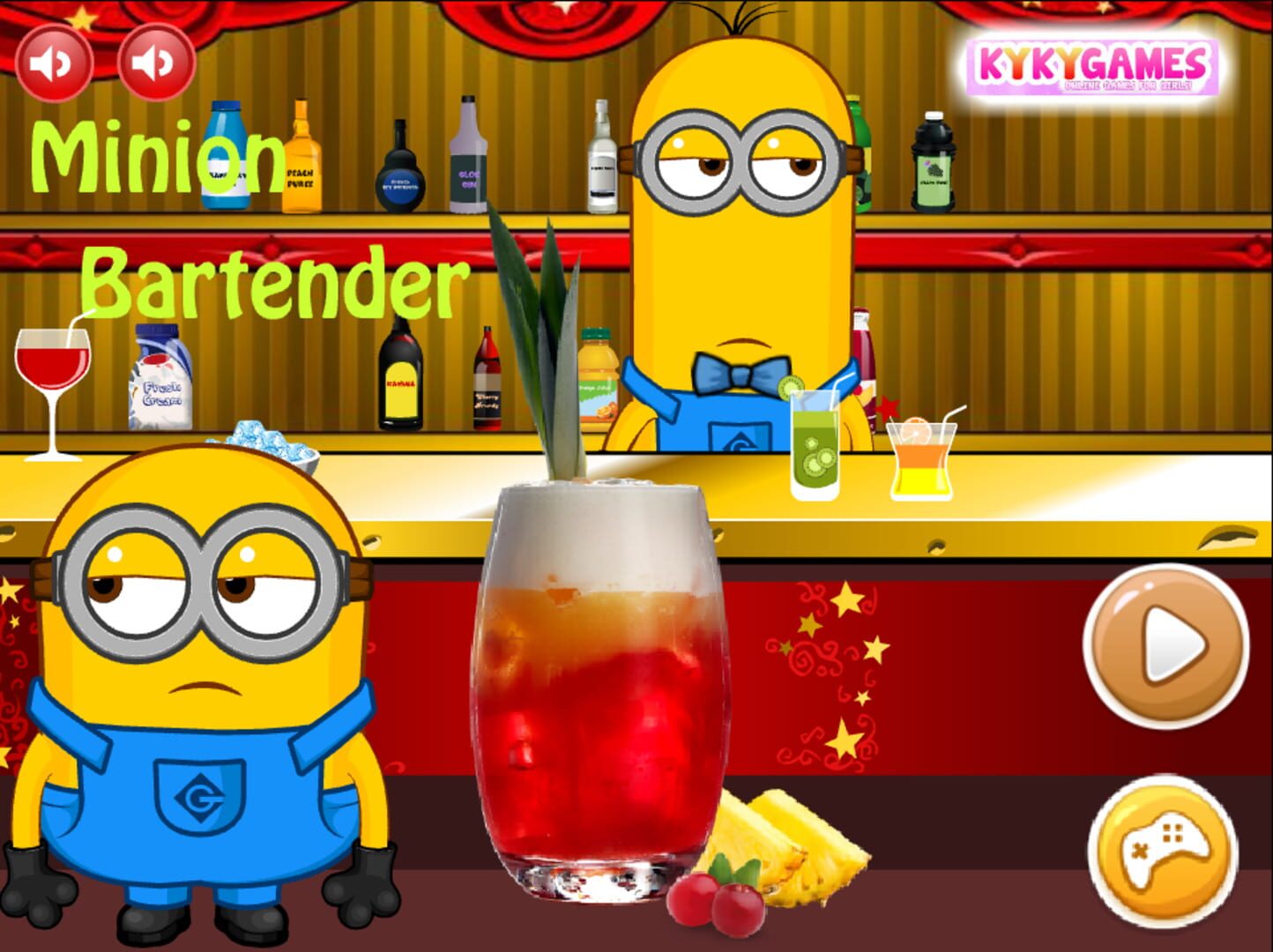 Jeu : Minion Bartender