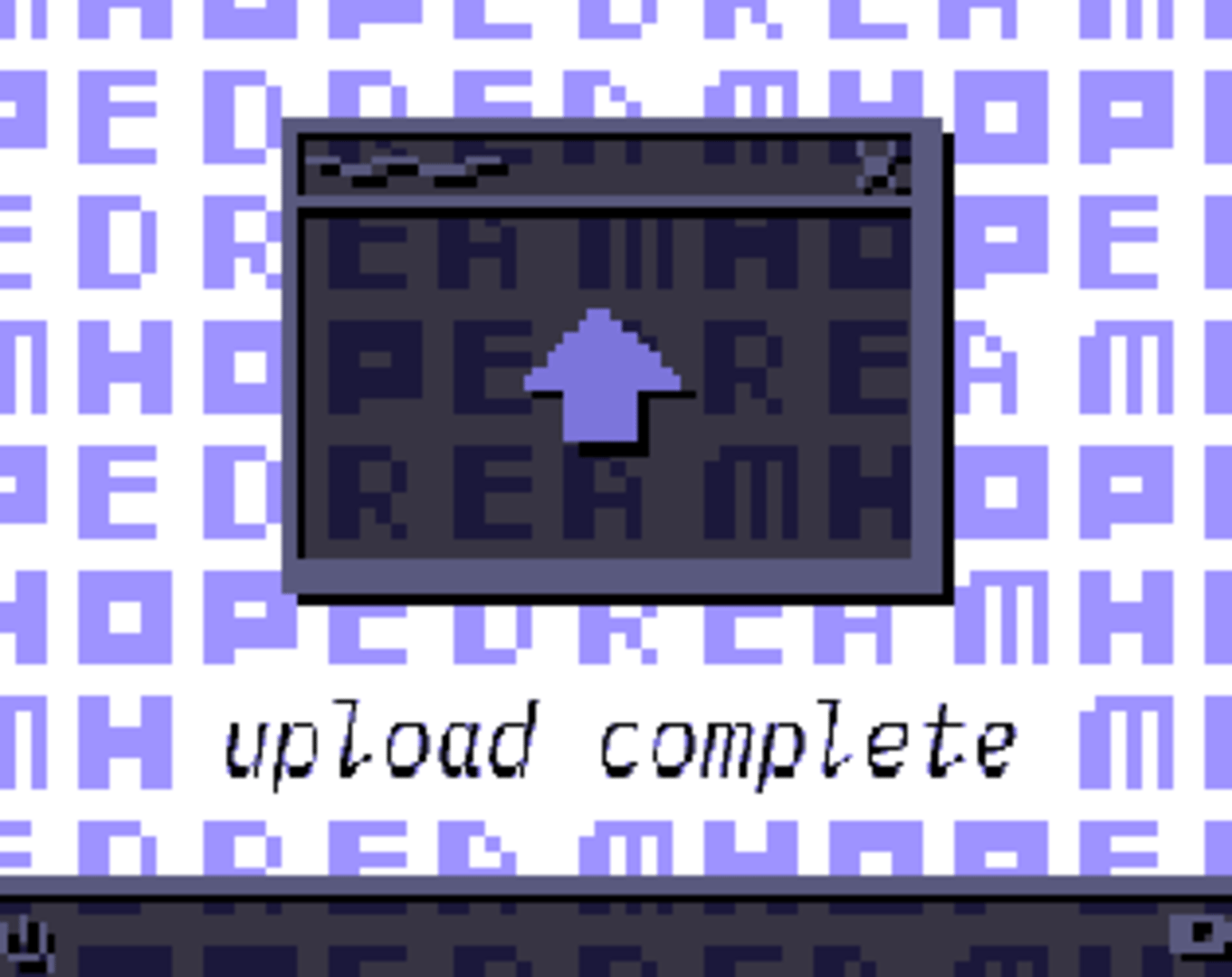 Upload Complete Cover