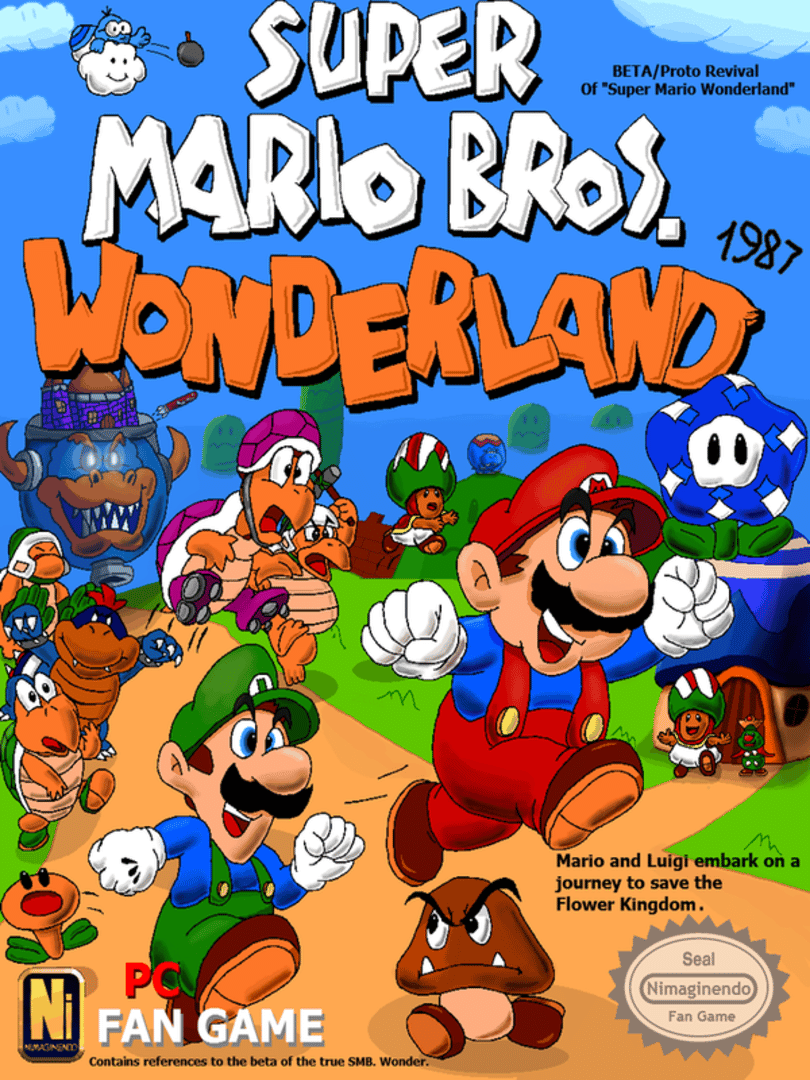 Super Mario Wonderland 1987 Cover