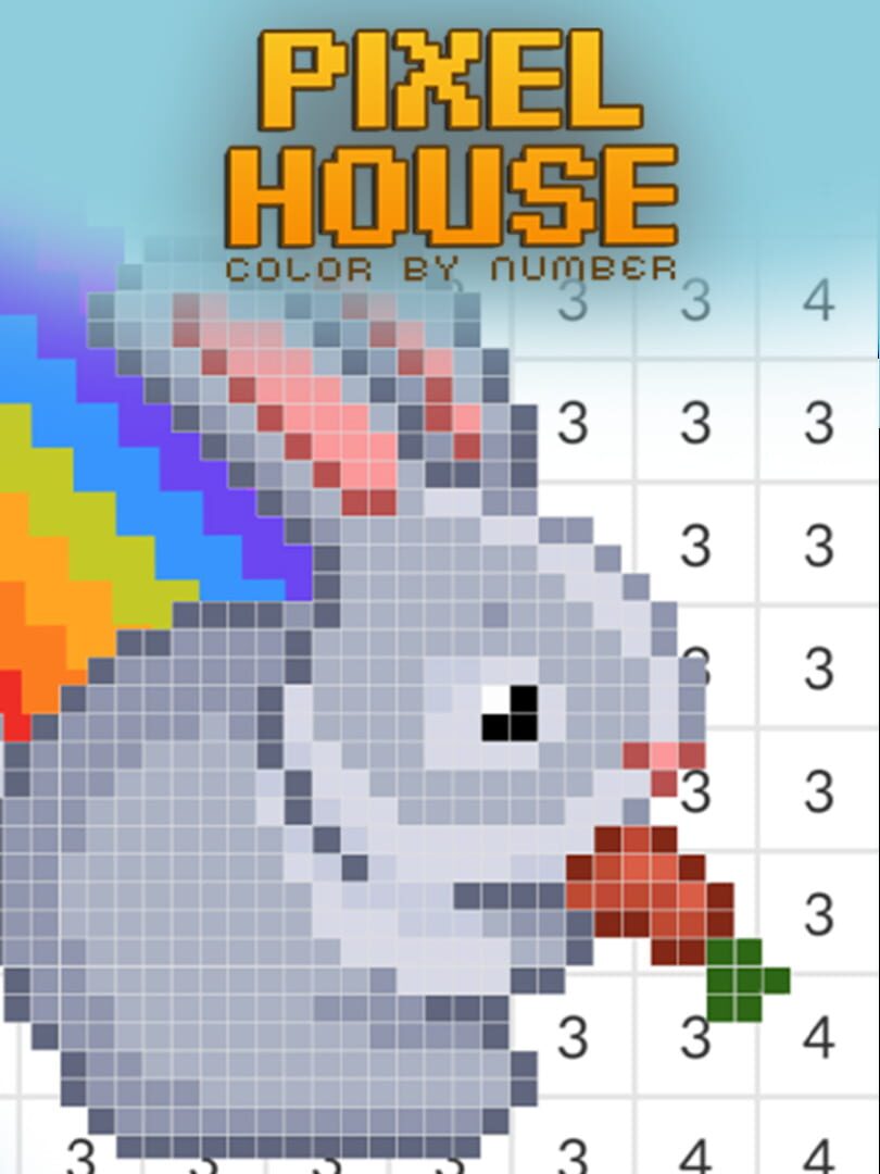 Pixel House: Color by Number