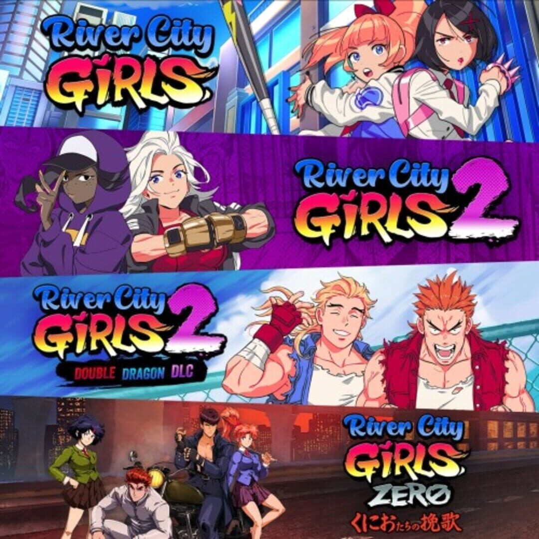 River City Girls 1, 2, and Zero + Double Dragon DLC Bundle cover art