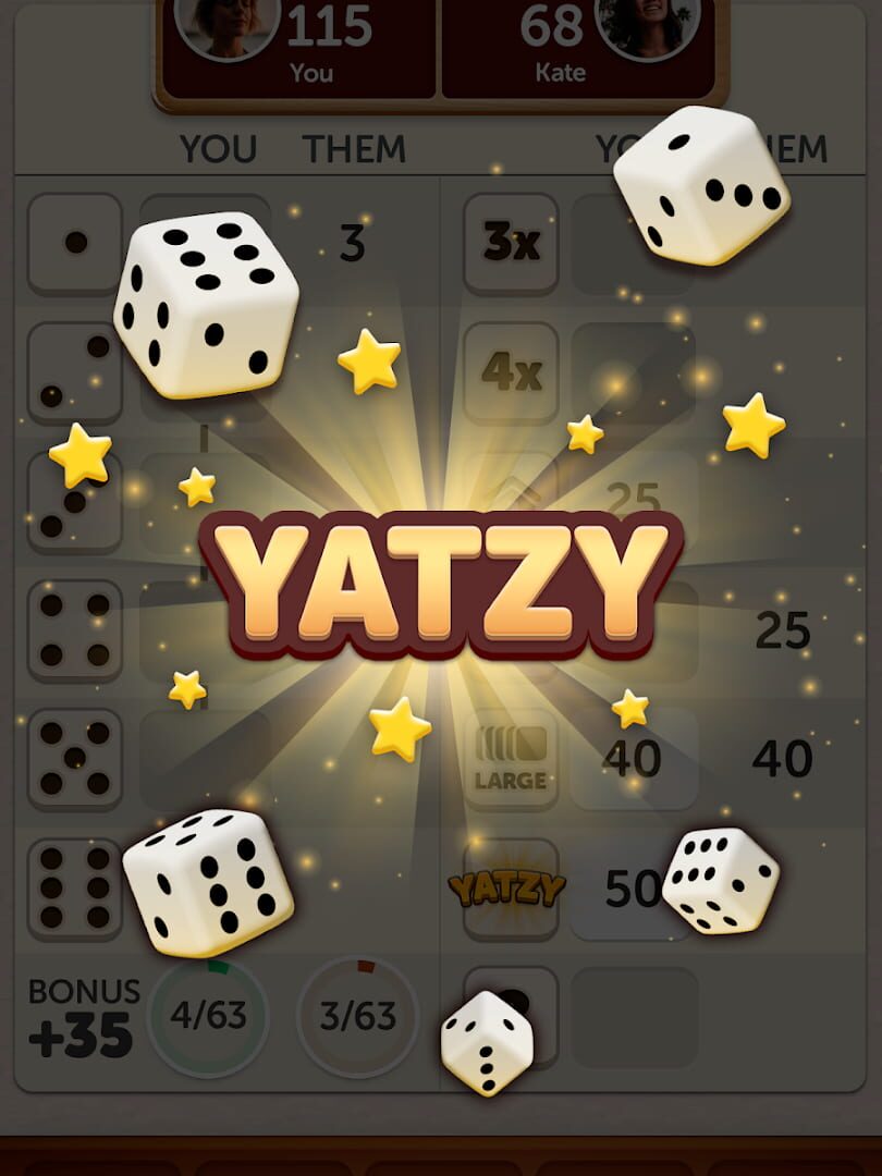 Jeu : Yatzy
