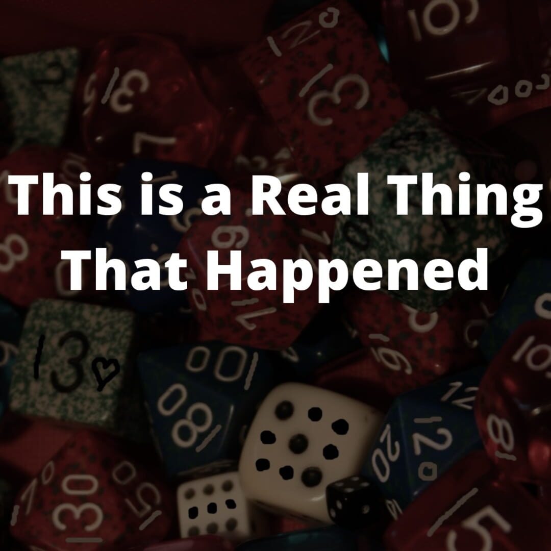 This is a real thing that happened