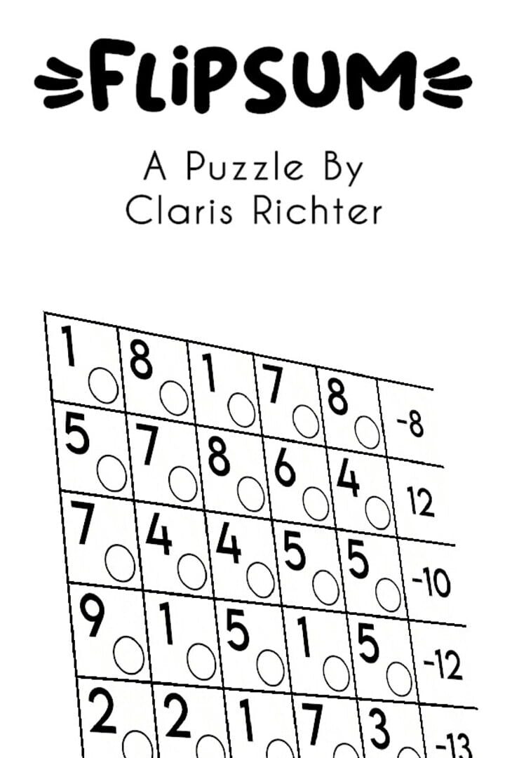Flipsum: A Puzzle by Claris Richter