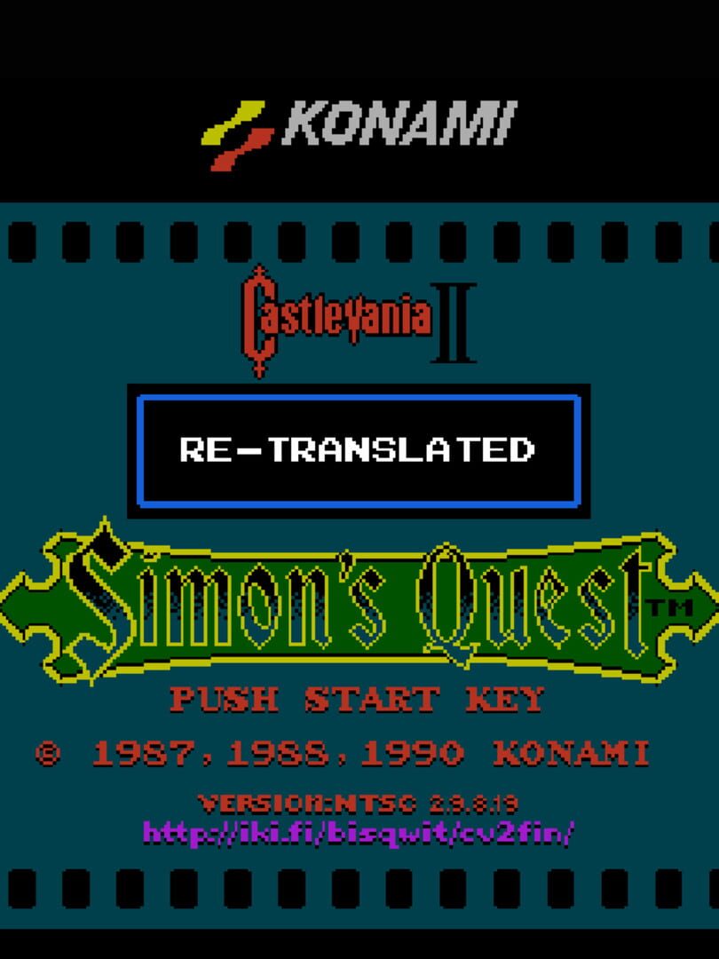 Castlevania II English Re-Translation (+Map)