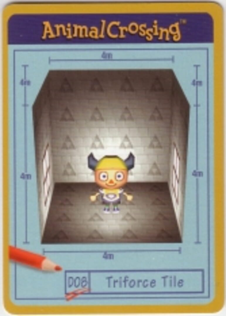 Animal Crossing-e: D08 - Design Card: Triforce Tile