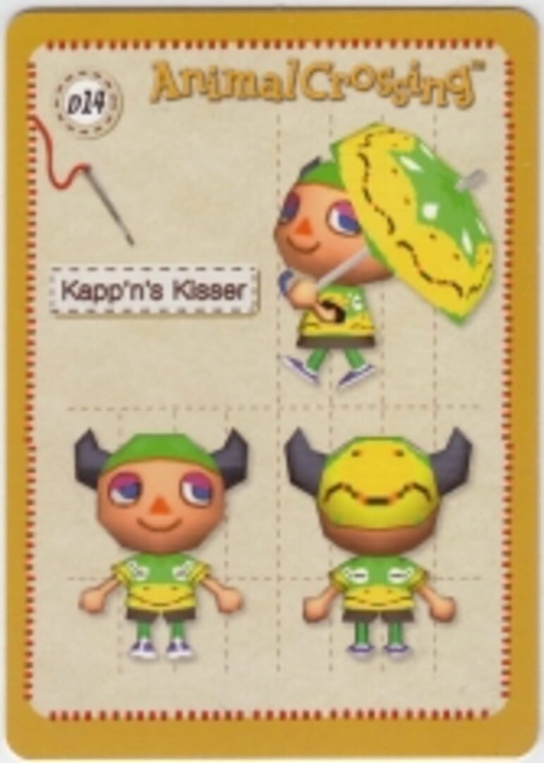 Animal Crossing-e: D14 - Design Card: Kapp'n's Kisser