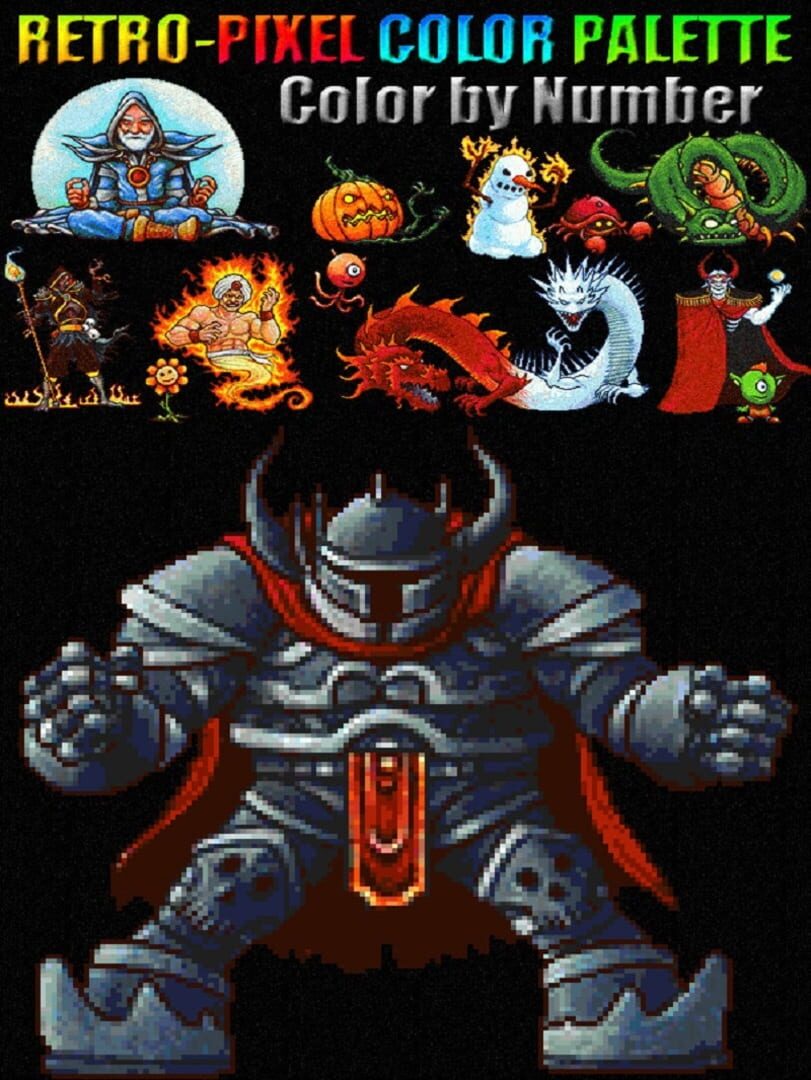 Retro-Pixel Color Palette: Color by Number