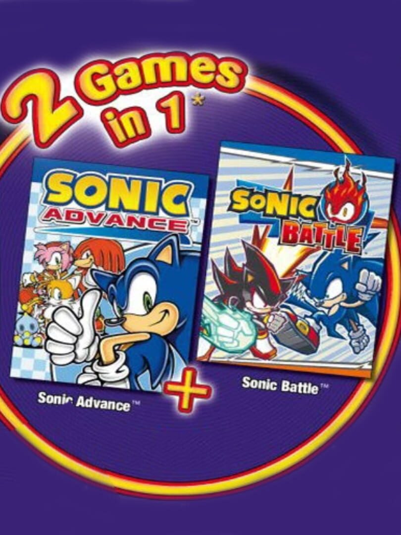 2 Games in 1: Sonic Advance + Sonic Battle cover art