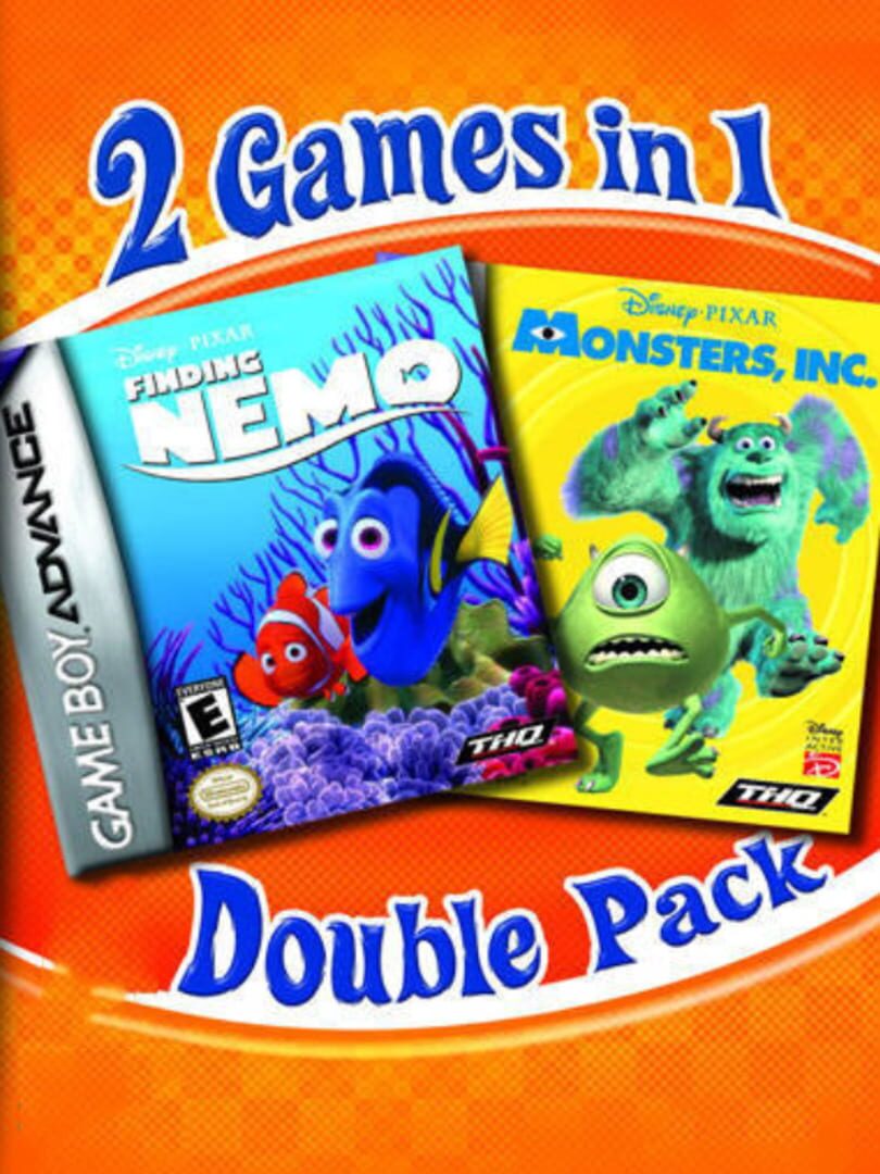 2 Games In 1 Double Pack: Finding Nemo + Monsters, Inc. cover art
