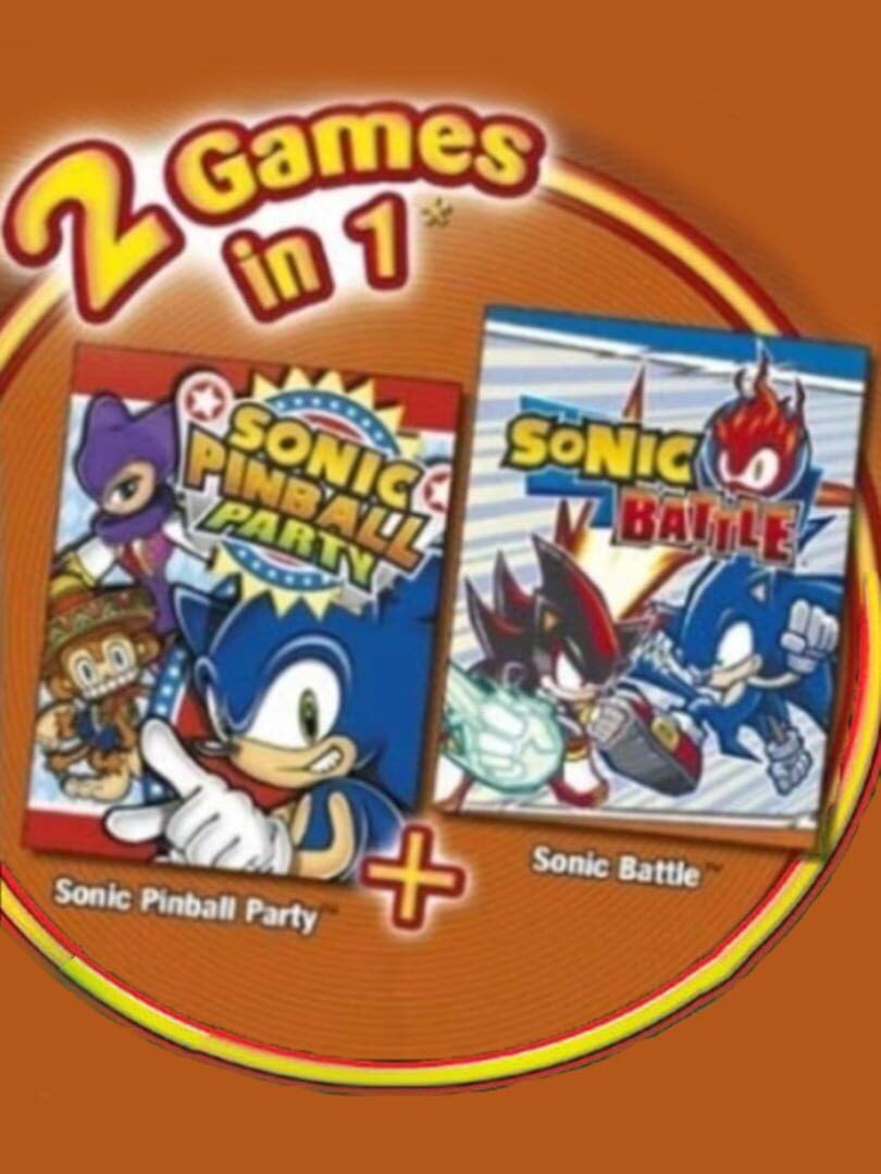 2 Games in 1: Sonic Pinball Party + Sonic Battle cover art