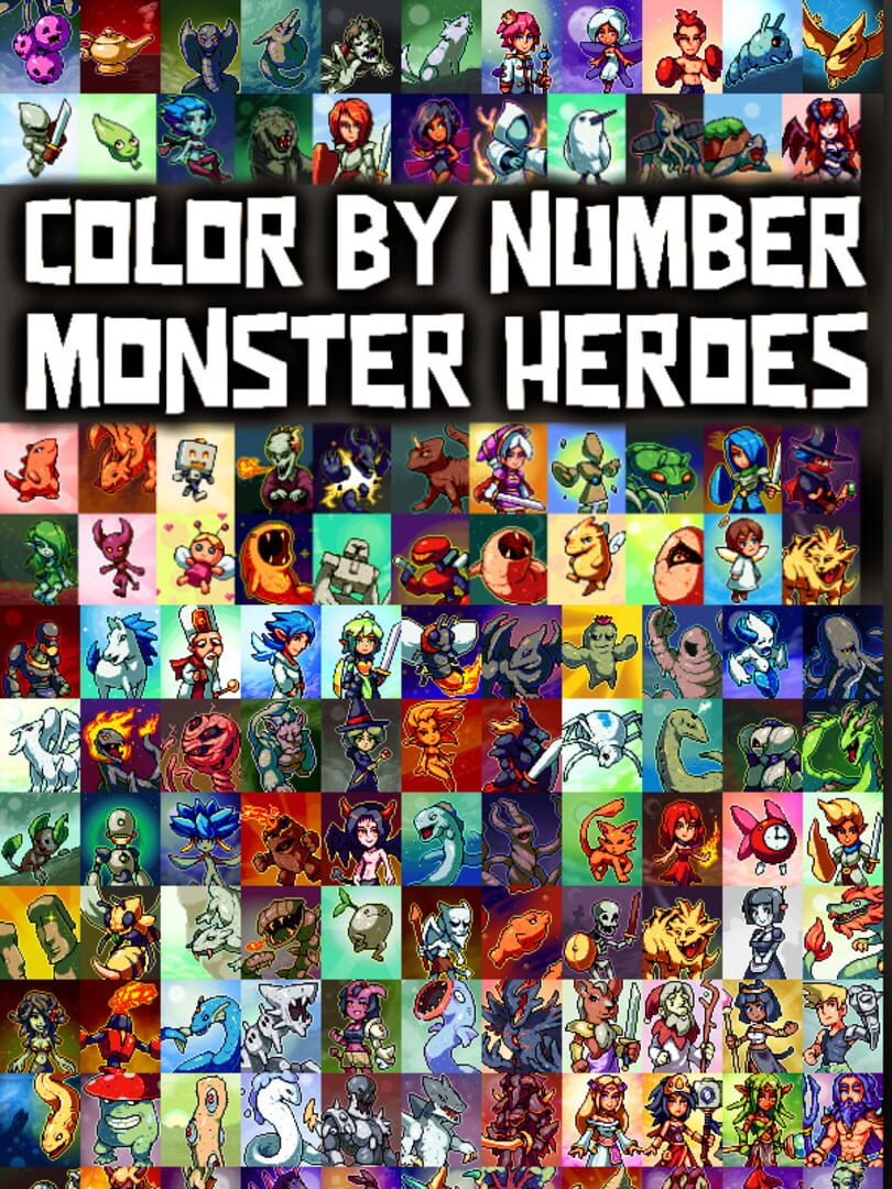 Color by Number: Monster Heroes