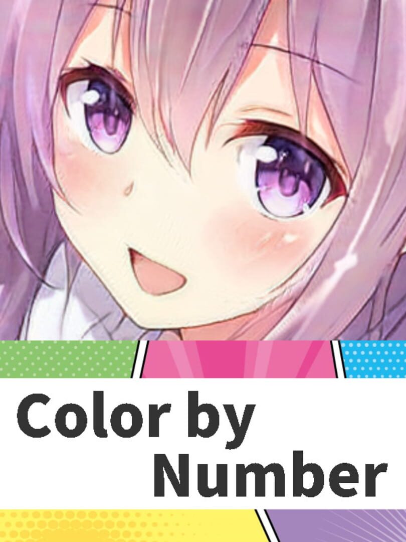 Jeu : Anime Manga Style Girl: Color By Number Pixel Art Coloring