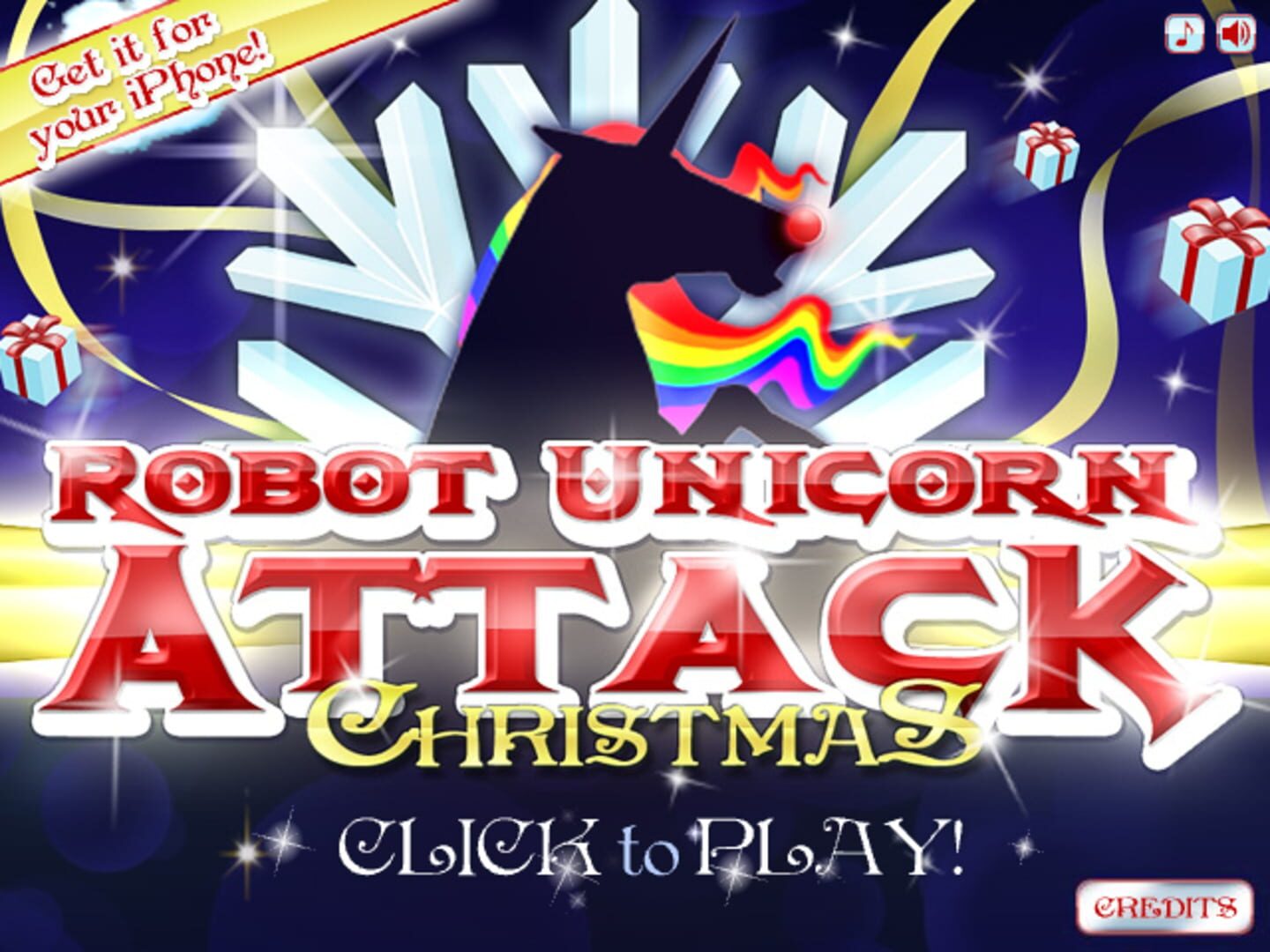 Robot Unicorn Attack: Christmas Edition
