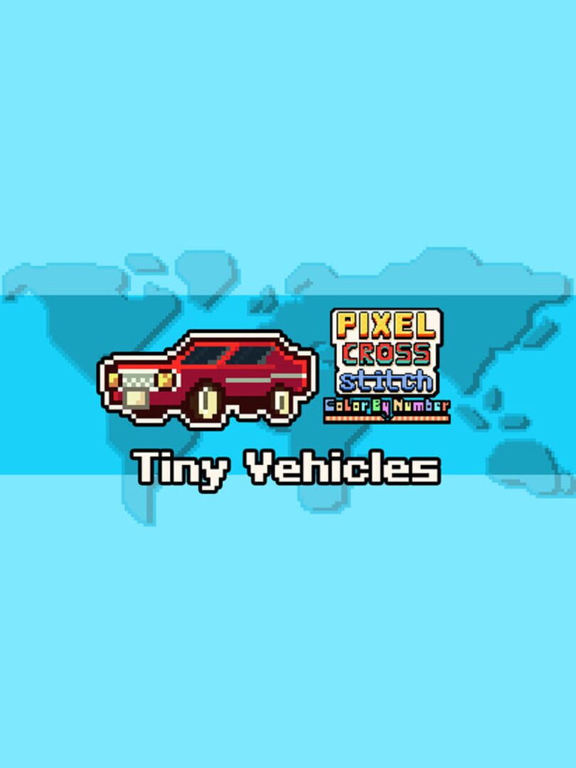 Pixel Cross Stitch: Color by Number - Tiny Vehicles Pack