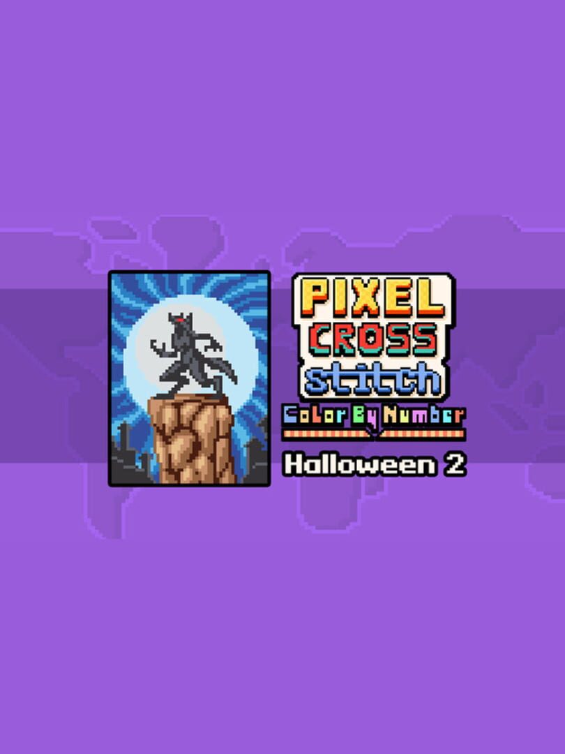Pixel Cross Stitch: Color by Number - Halloween Pack 2