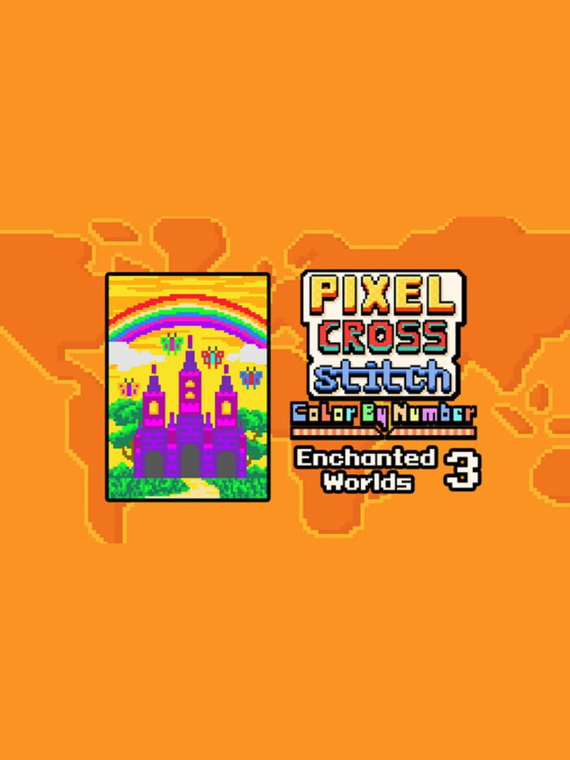 Pixel Cross Stitch: Color by Number - Enchanted Worlds Pack 3