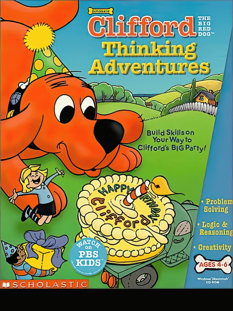 Clifford the Big Red Dog: Thinking Adventures Cover