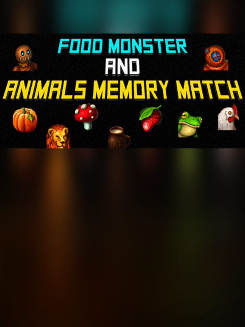 Food Monster and Animals Memory Match
