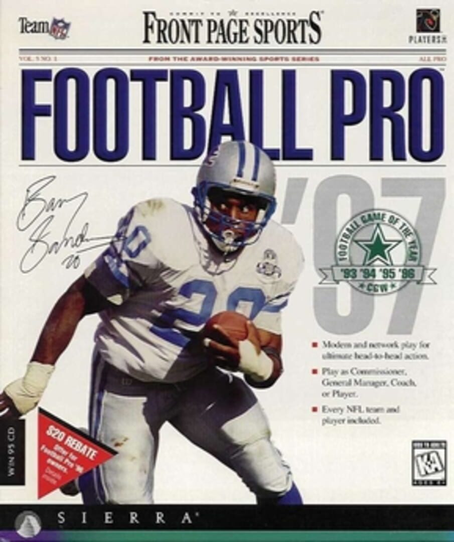 Front Page Sports Football Pro '97
